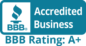 The image showcases the Better Business Bureau (BBB) accreditation logo, highlighting an "Accredited Business" with a "BBB Rating: A+". Curious about vertical options in business ratings? This emblem underscores excellence.